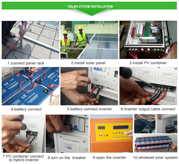 how to connect the solar home system