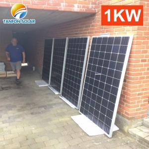 1kw solar panels 1000 watts off grid power system for home