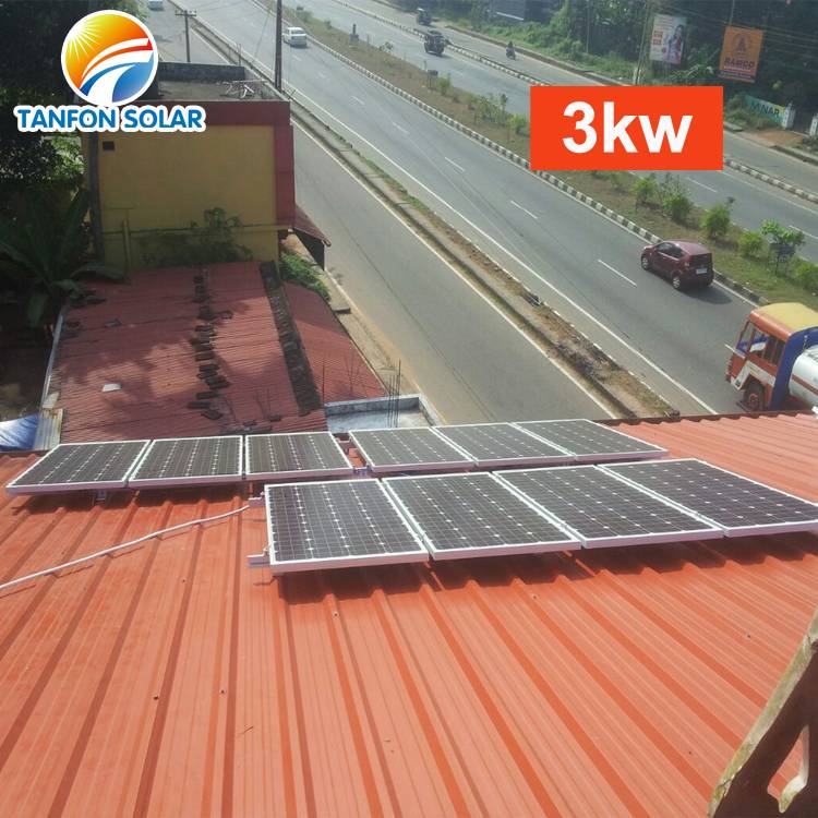 3 kw roof mount solar panel system