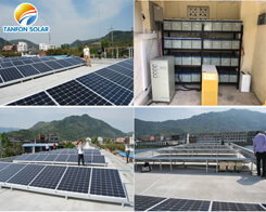 Rural community electricity supply solar power system