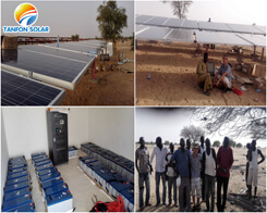 Military base power supply solar system project