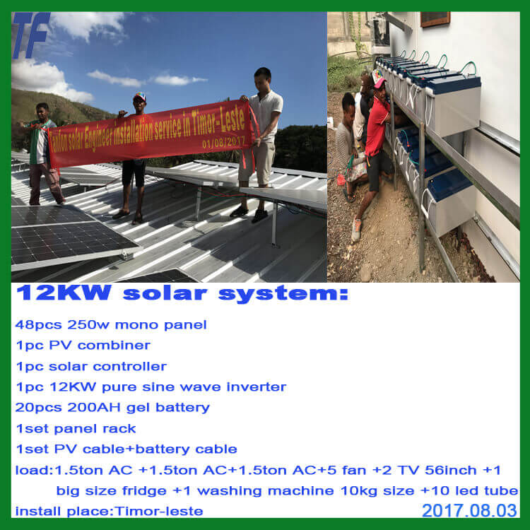 solar system installation