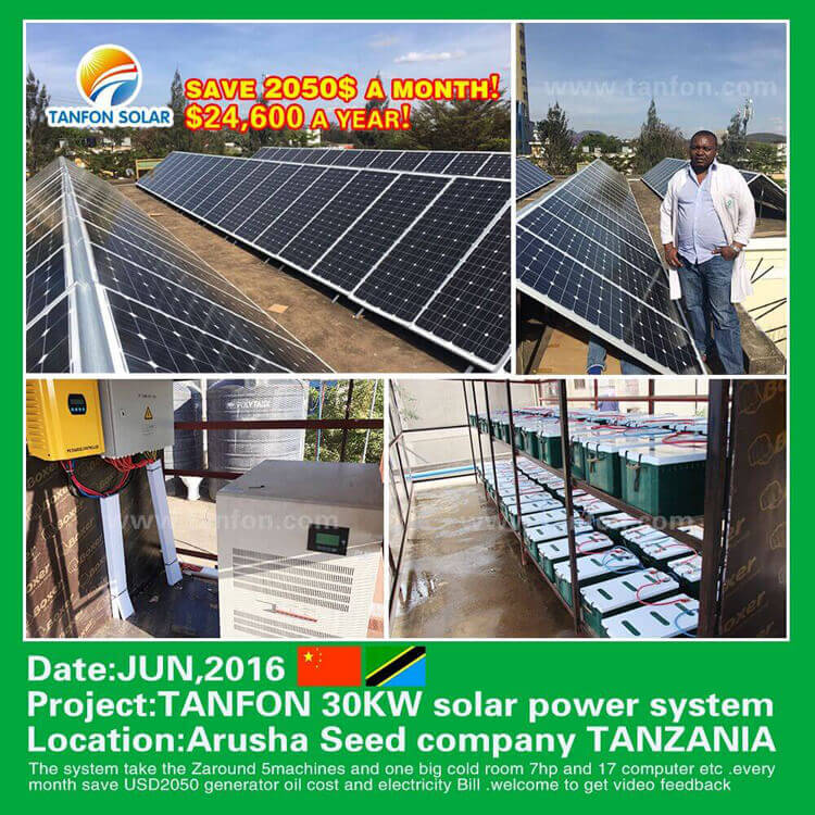 30kw solar system project in Tanzania