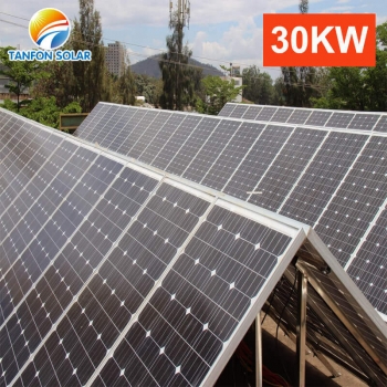 30kw Solar System Single Phase Output 350 Watts Mono Panel