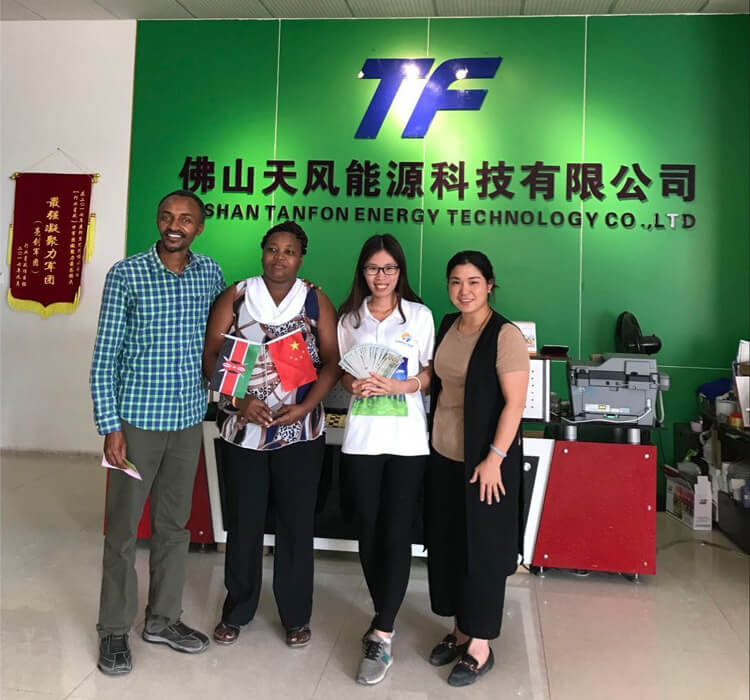 Kenya customer visited TANFON factory