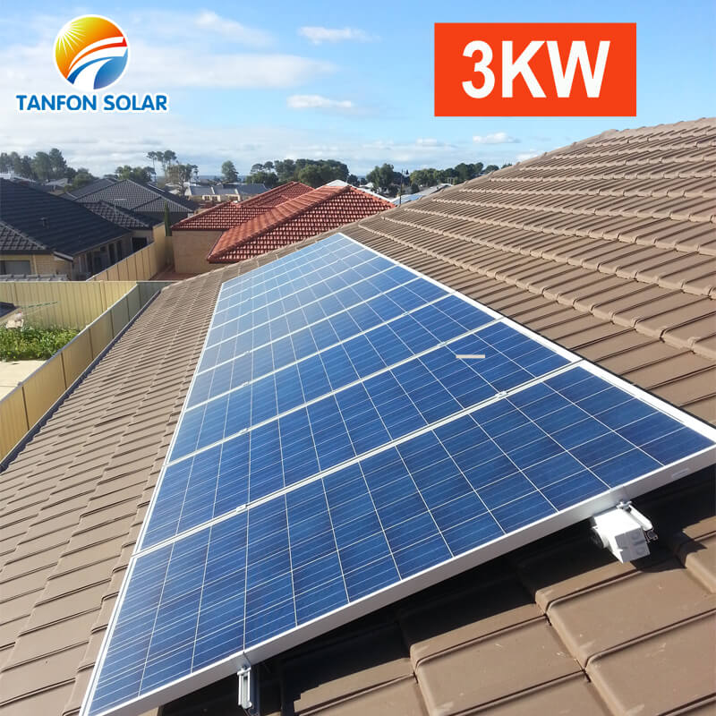 3kw solar panel roof mounted