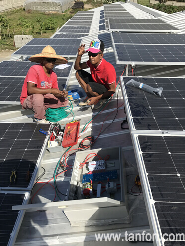 solar panel system farm house used