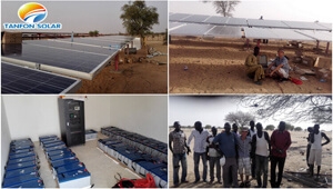 3-phase 30kw Solar System TANFON in Chad Military Base Project in 2016