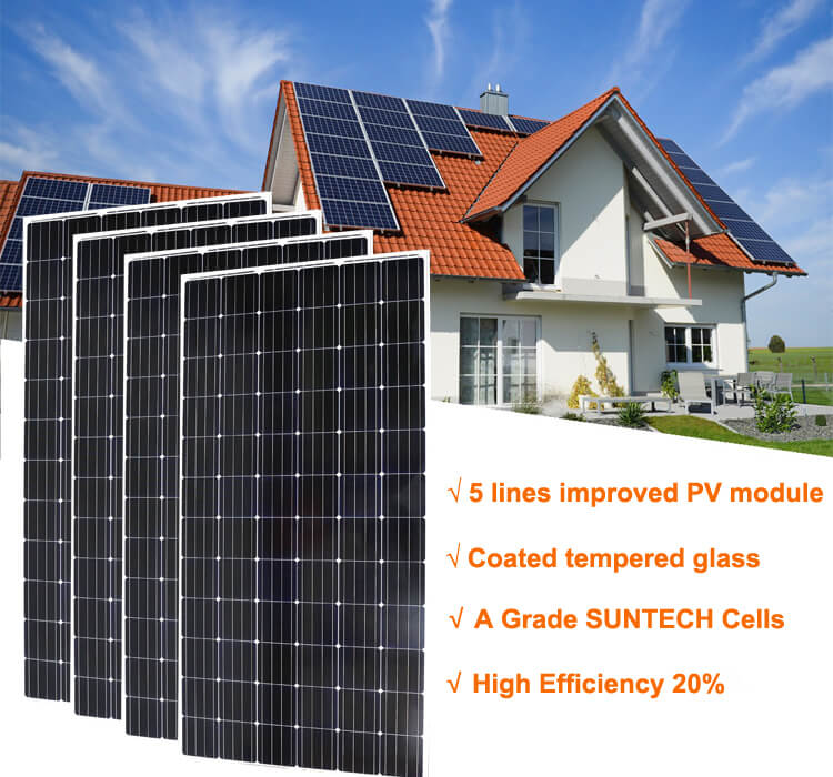 350 watt 72 cell mono solar panels for house