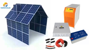 South Africa solar market 6000w pv panel roof mounting home power system