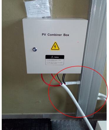 solar installation pv combiner