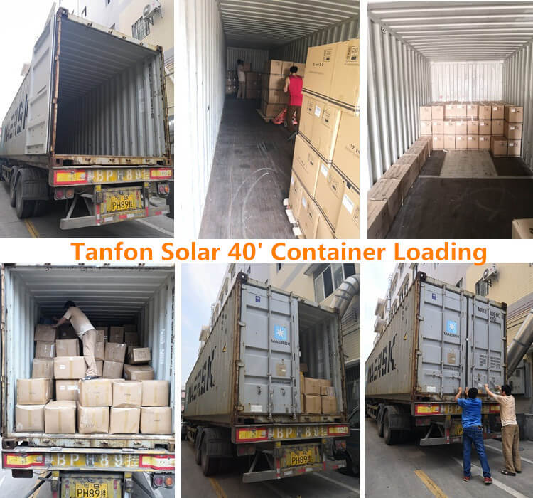 solar battery generator loading container