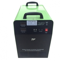 Solar battery generator portable system 300W DC and AC output