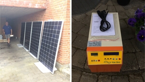 Tanfon 1kw solar system off grid power in Denmark