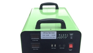 Solar battery generator portable system 300W DC and AC output