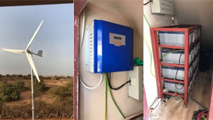 Wind solar power system project in Senegal: 5kw wind and 5kw solar for home use