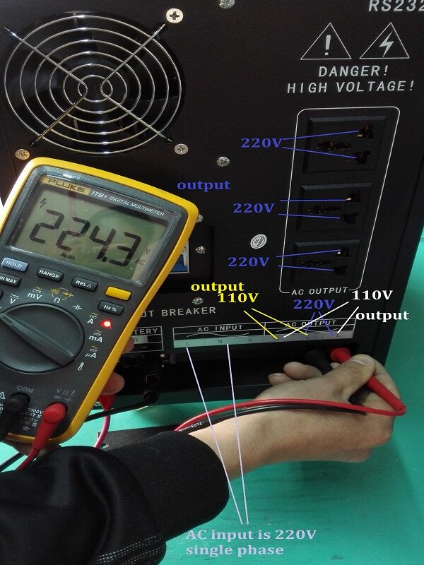 dual voltage output inverter