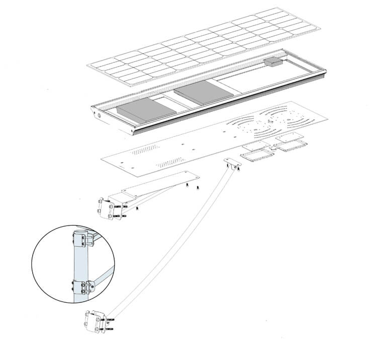 solar panel street lights