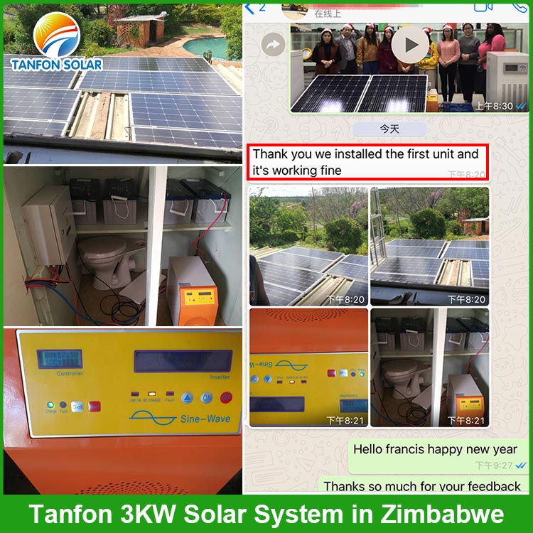 Tanfon off grid solar system in Africa