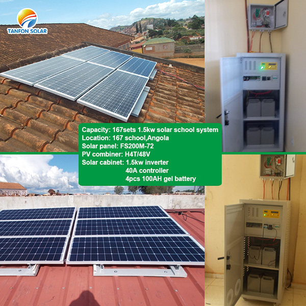 Tanfon 1.5kW solar system for school