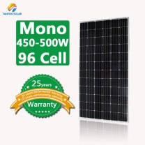 450W 480W 500W mono 96 cell high efficiency solar panels