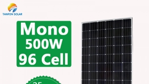 Tanfon high efficiency 36V mono 96 cell 500W solar panel