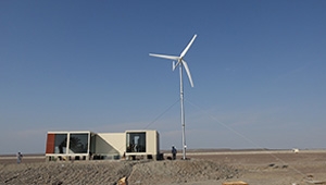 What is the working principle of wind electric power generation ?