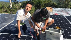 The off grid 15KW solar system with lightning protection function in Philippines