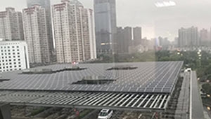 Solar Carport for bus station-green building