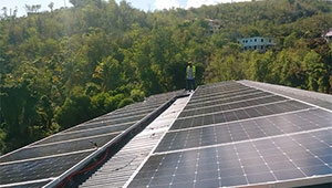 Tanfon 10kw solar system with batteries project in The Commonwealth of Dominica