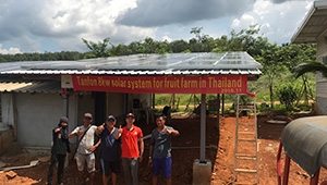 Off-grid 8kw solar system for fruit farm in Thailand