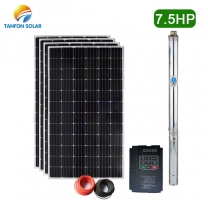 Tanfon 5.5KW solar water pumping system 7.5HP solar submersible pump