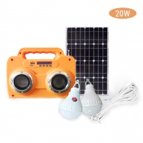 10W portable solar generator kit with battery