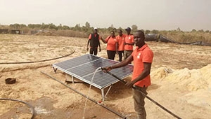 Installation of a solar pumping system at Mboro