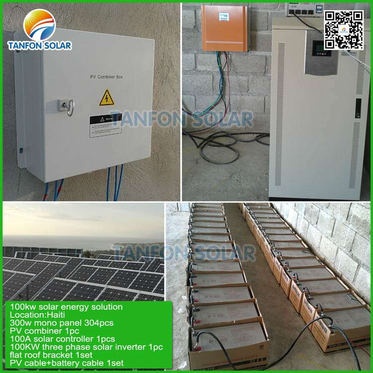 350KW 350KVA Off Grid Solar Power System With Battery Storage