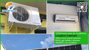 Vietnam 100% off grid DC solar air conditioner