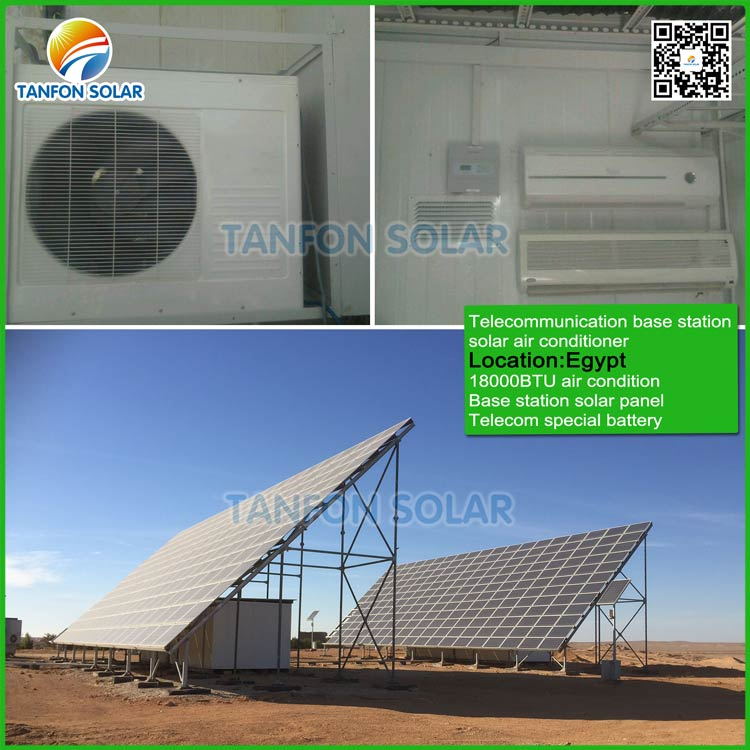 Telecommunication solar air conditioner