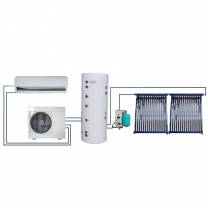 12000Btu to 48000Btu Trinty System solar A/C with hot water 100L to 500L