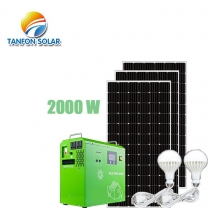 Lithium 2000w solar generator portable power kit