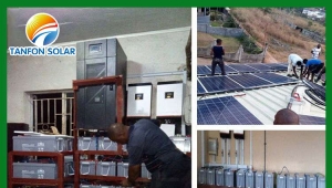 50KW off grid solar system for Sierra Leone factory