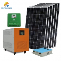 Solar power system manufacturer Burma 5000w solar lighting house