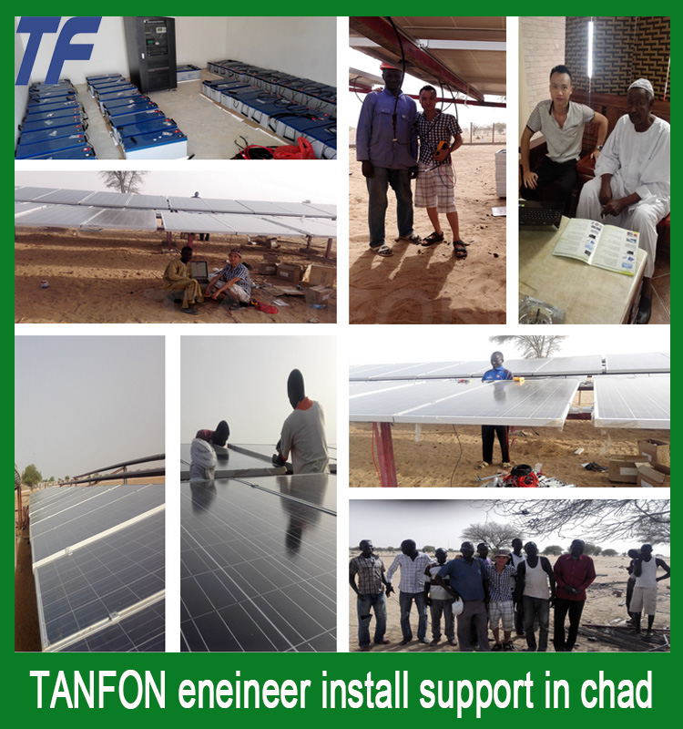 TANFON eneineer install support in chad.jpg