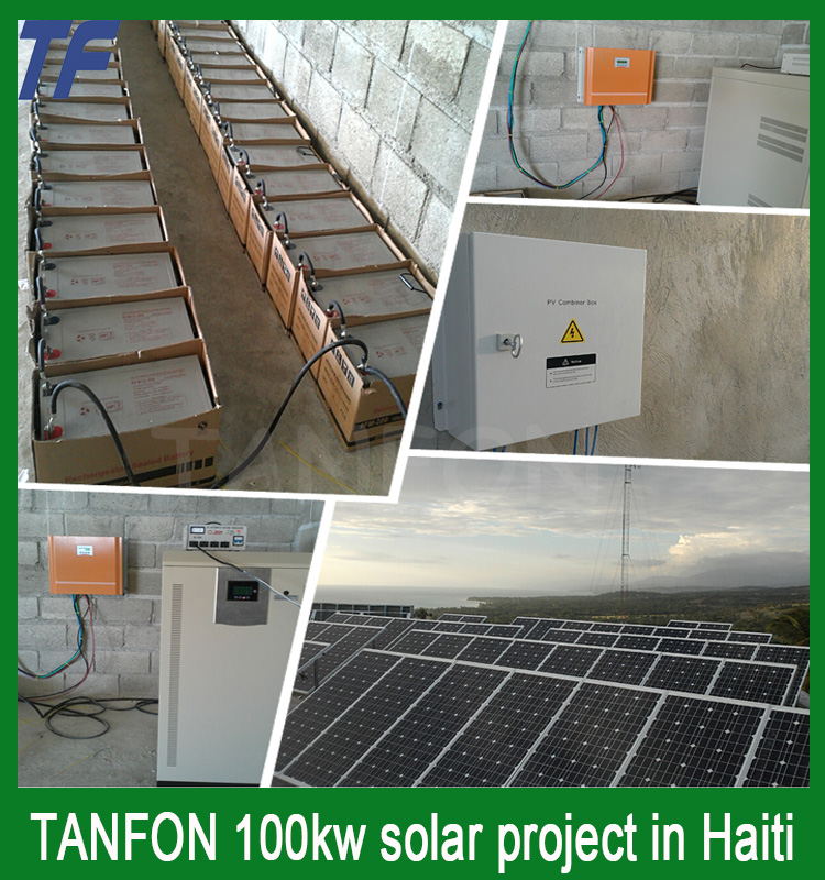 TANFON 100kw solar home system project in Haiti
