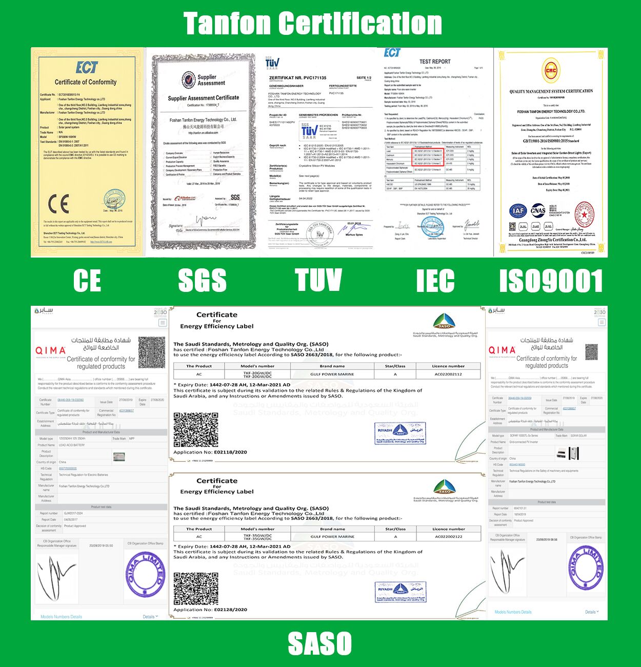 solar project certification