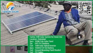 1kw solar panel system with 2.5kwh solar power system