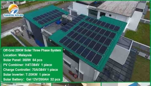  20kw solar power system turnkey solution with all Accesories 