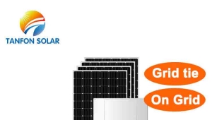 on grid solar panel system power for home