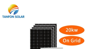 PV system price 20kw Grid tied solar power system with ISO9001 CE TUV 