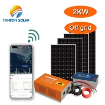 2kw solar panel system for home with APP