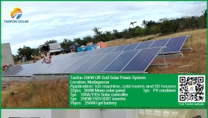 25KW solar battery system for village